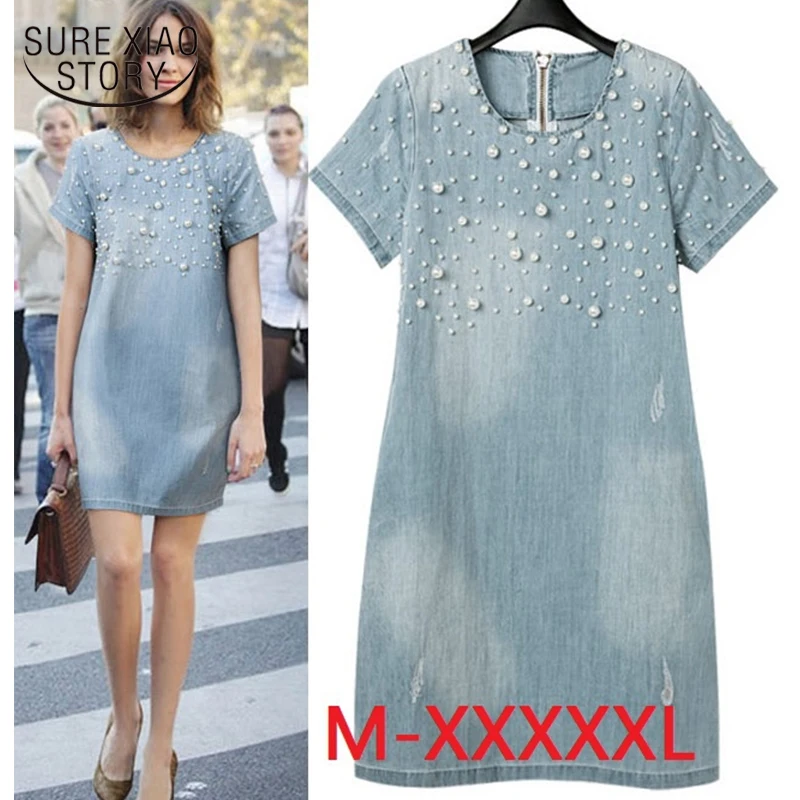 Новинка летнее повседневное женское платье модные хлопчатобумажные джинсы