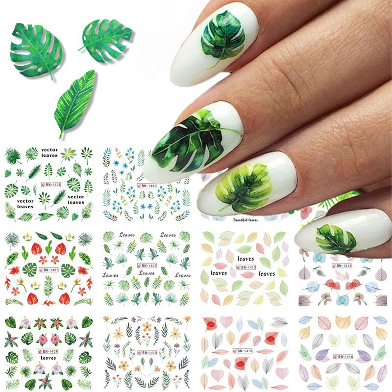 Наклейки для ногтей с изображением банан и лимон 12 шт.|Стикеры наклейки| |