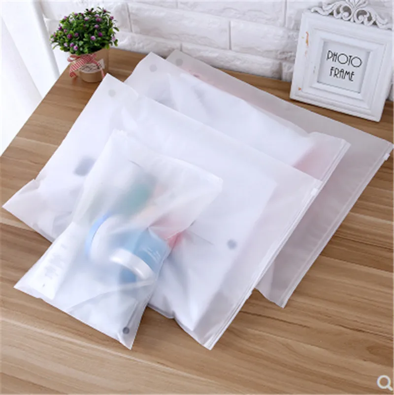 Матовый прозрачный пластиковый пакет для хранения разных размеров дорожные