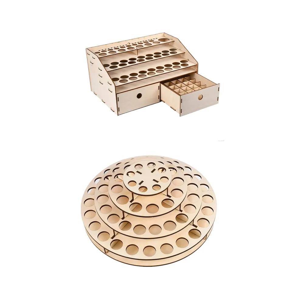 Отличная древесина подставка для бутылка краски эфирных масел с держателем