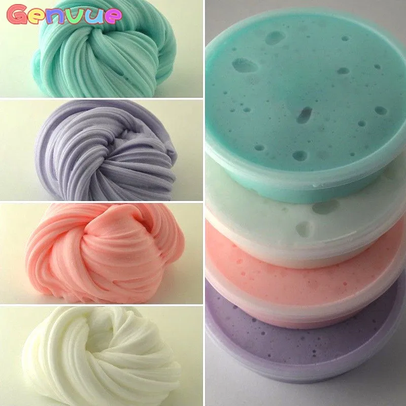 

60ml Antistress Ball Cloud Slime Glue Fluffy Polymer Light Clay Charms For Slimes Putty Slime Kit Plasticine Kids Additives Toys