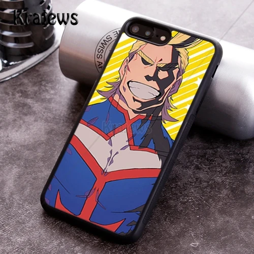 Чехол для телефона krajedies My Hero Academy All Might для iPhone X XR XS 11 Pro MAX 5 6 6S 7 8 Plus samsung Galaxy S7edge S8 S9 S10 - Цвет: 006