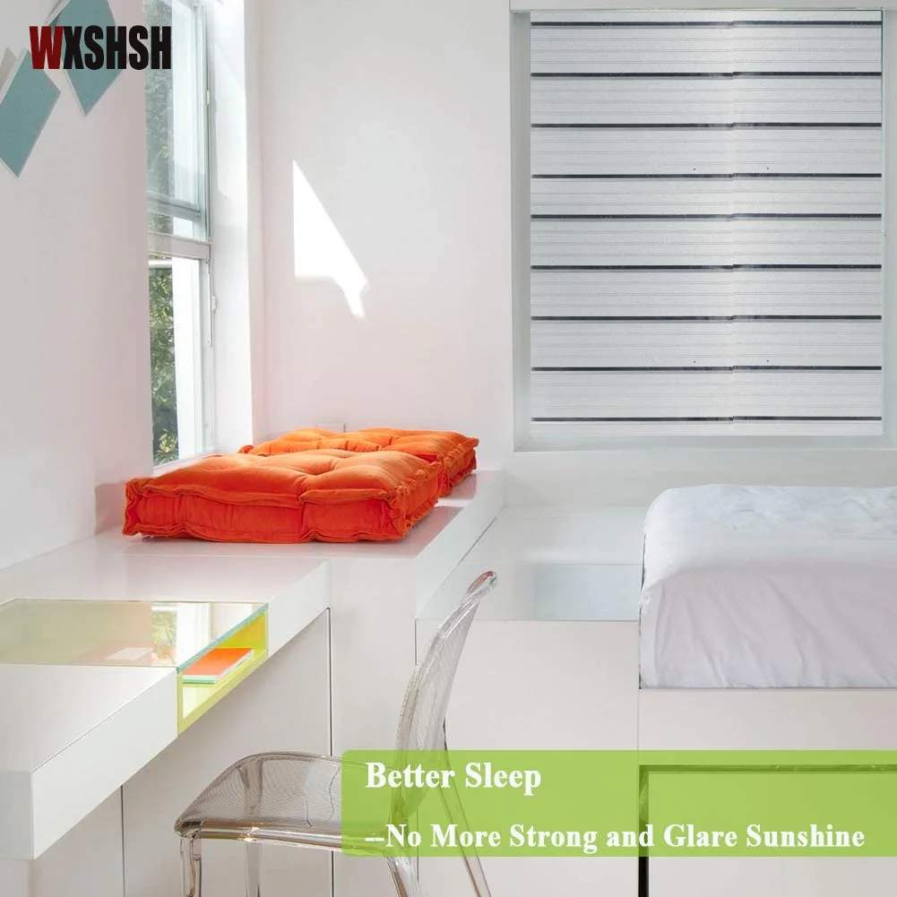 Наклейка на окно Антистатическая Нетоксичная ПВХ узор в полоску защита от