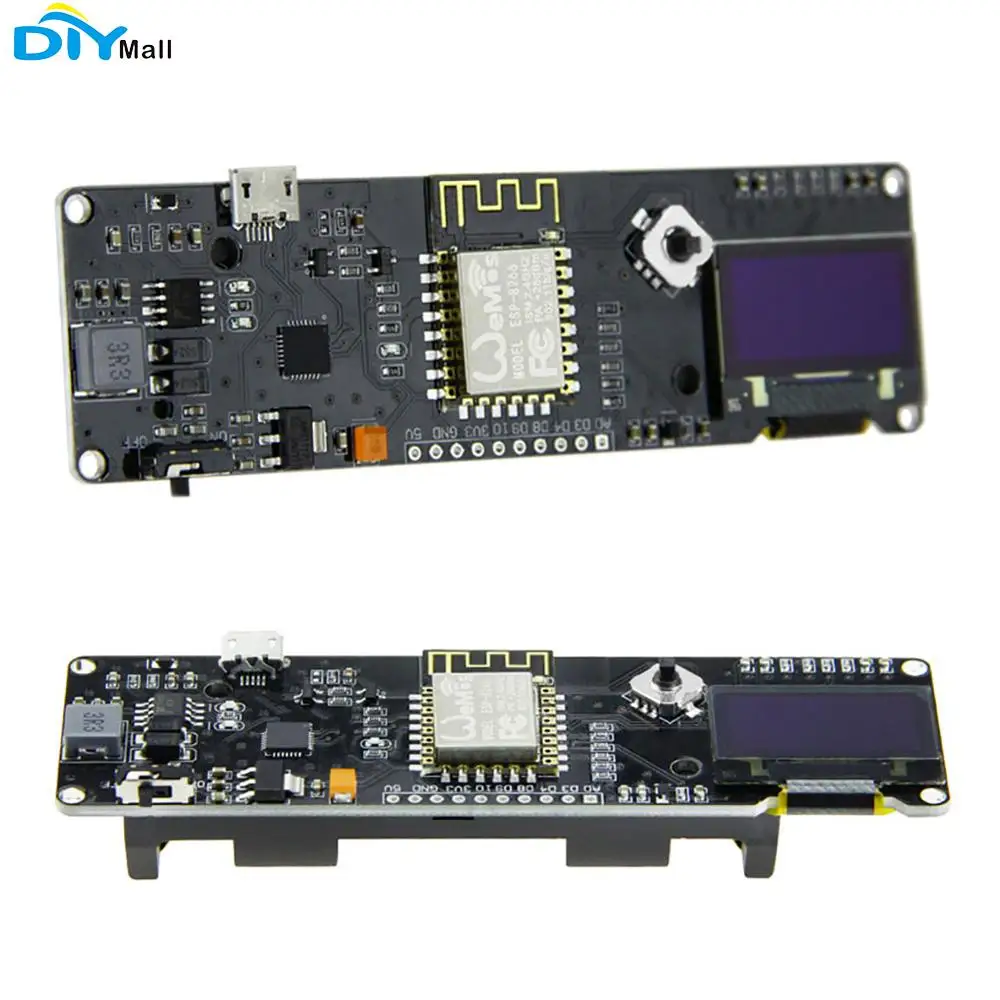 Модуль Wi Fi ESP8266 Nodemcu плата разработки с Oled экраном 0 96 дюйма для расширения