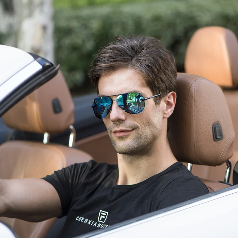 W & E солнцезащитные очки в оправе из авиационного сплава мужские классические