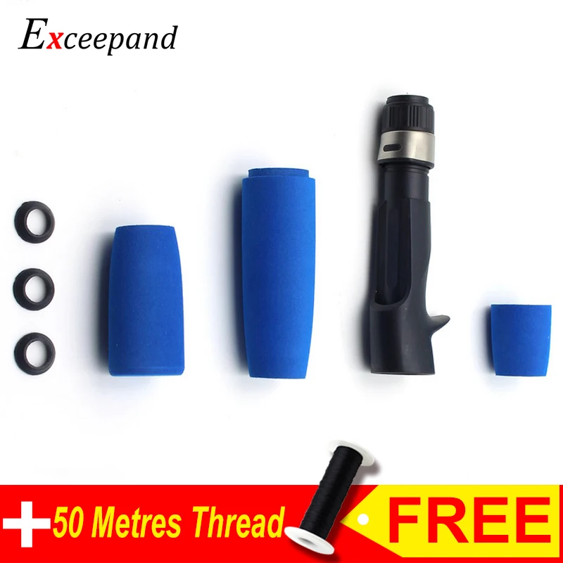 

Exceepand DIY Replacement Casting Fishing Rod Handle Grips Foam EVA Split Fishing Rod Repair Parts with Reel Seat Handle Set