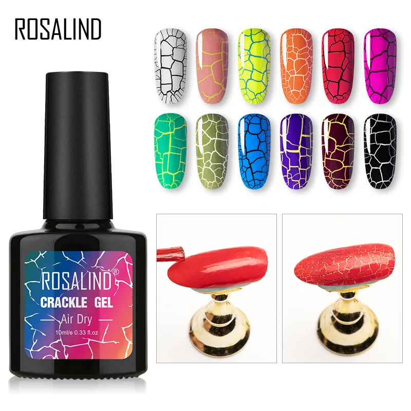ROSALIND гель кракле лак для ногтей Быстросохнущий Гель маникюра УФ полупостоянного
