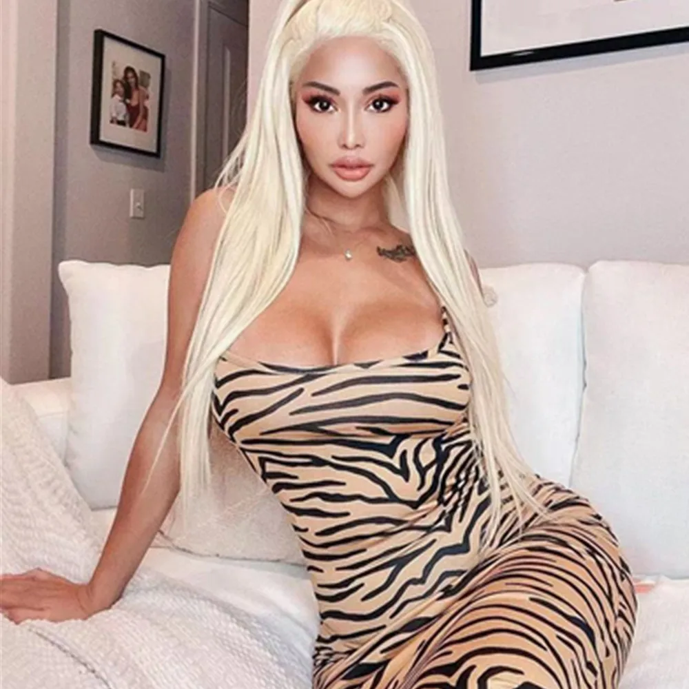 

Женское вечернее Платье До Колена, с тигровыми подтяжками