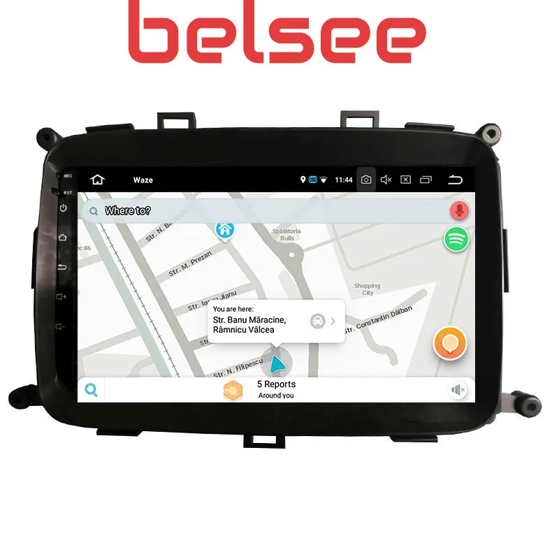 Belsee 9 дюймов Сенсорный экран Радио Android 9,0 головное устройство Восьмиядерный PX5 Автомобильный GPS DVD плеер Navi Kia Carens 2013