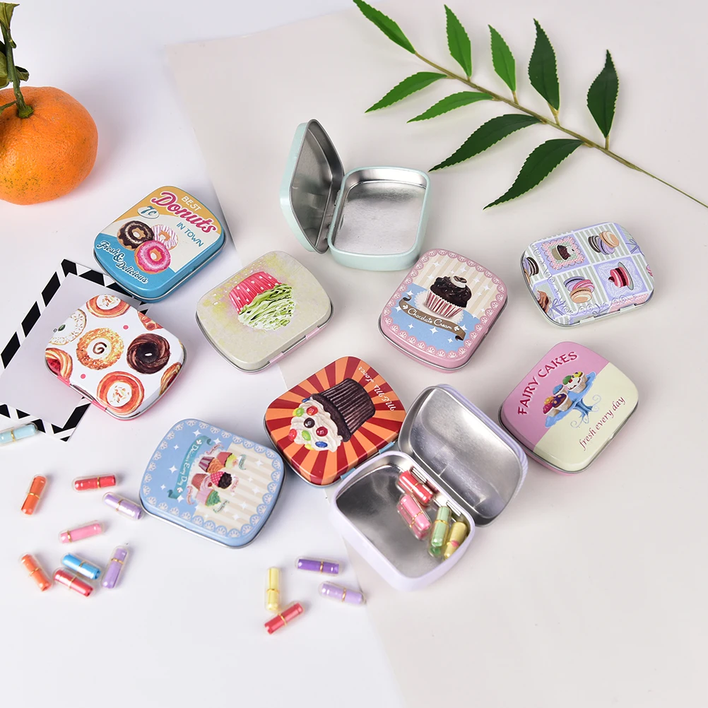 1 шт. олова коробка герметичные коробки для хранения ювелирных изделий и конфет