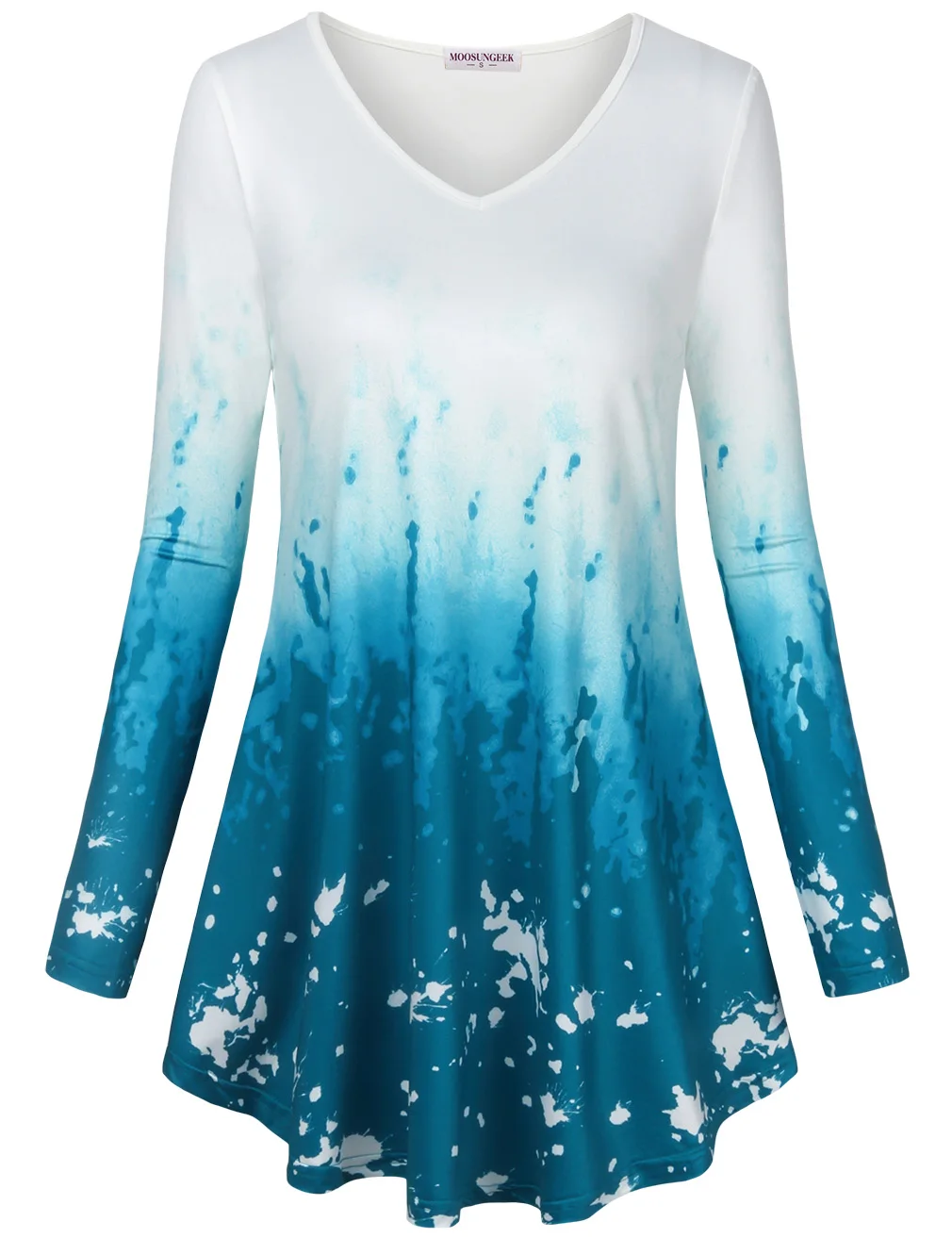 Женская с v образным вырезом короткий рукав а линия изогнутый подол галстук