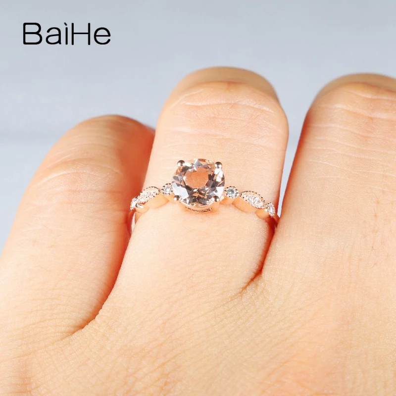 Женское однотонное обручальное кольцо из розового золота 10 к с натуральными