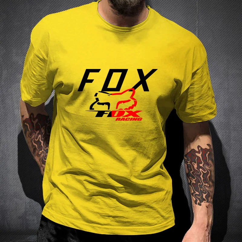 

2021 Fox Men's Dazed Oversized T-shirt Systematic Short Sleeve Tees Letter Printing Premium Anime T-Shirt men clothing Tops