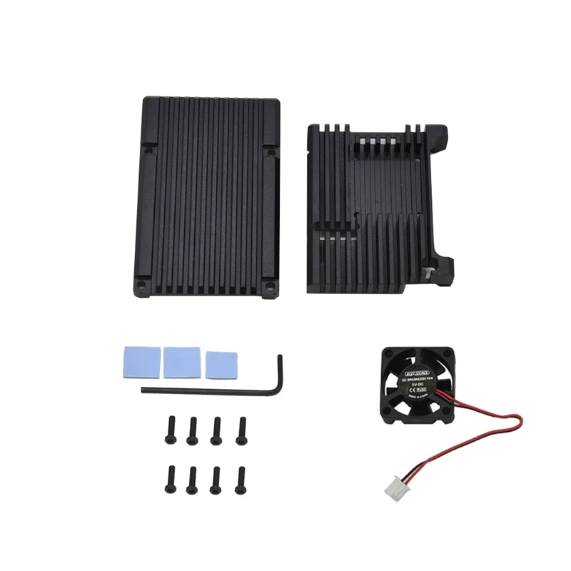 Для Raspberry Pi 4 чехол из алюминиевого сплава с ЧПУ защитный Корпус охлаждающим