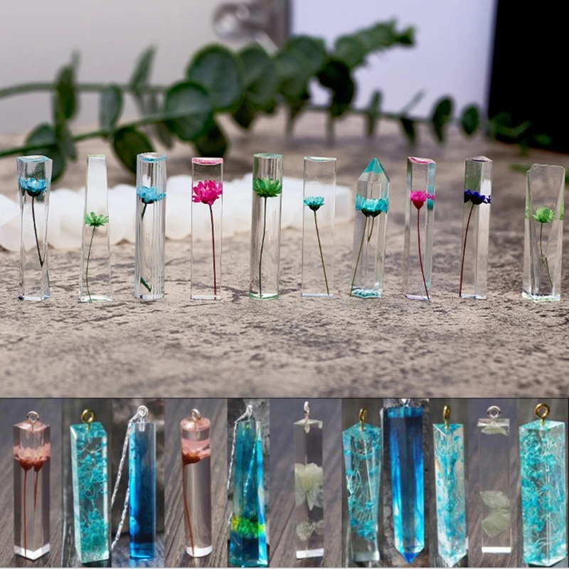 

1 Set Crystal Epoxy Resin Mold Kit Keychain Earrings Pendants Silicone Mould DIY Crafts Jewelry Making Material