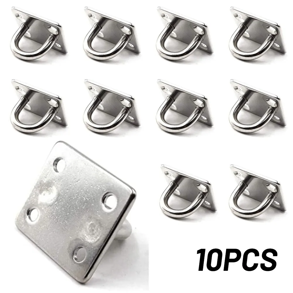 

Stainless Steel 10pcs Staple Ring Hook U Shape 10* 10pc 26*26mm Marine