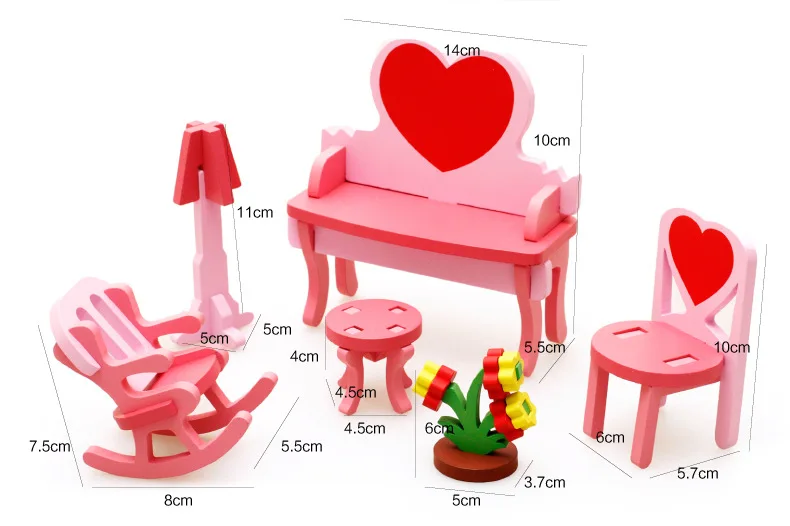 Игрушки Детская мебель дерево новый шаблон головоломки Alpinia Продажа Хорошо