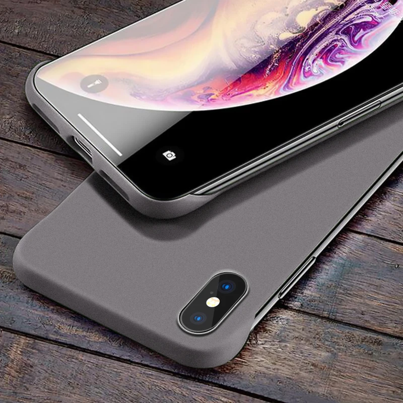 Matte Gray Ультра тонкие роскошные безрамочные Чехлы для samsung Galaxy S9 S10 Plus Note 10 9 S9 S10 Plus, жесткие Матовые чехлы без рамки, бампер - Цвет: Matte Gray