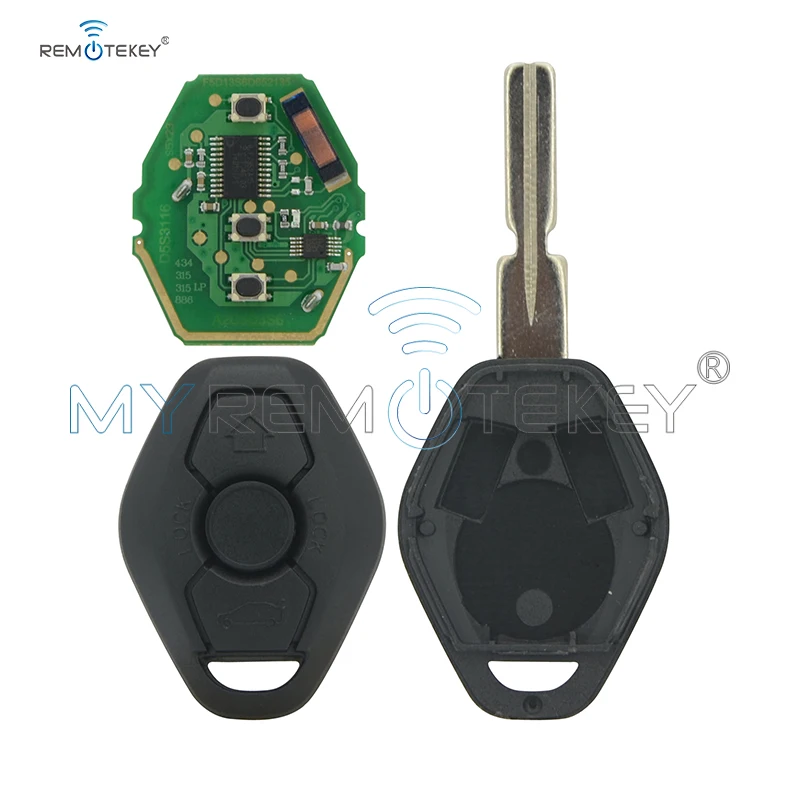 

Remtekey for BMW 3 5 series CAS system 434mhz HU58 key blade Remote key