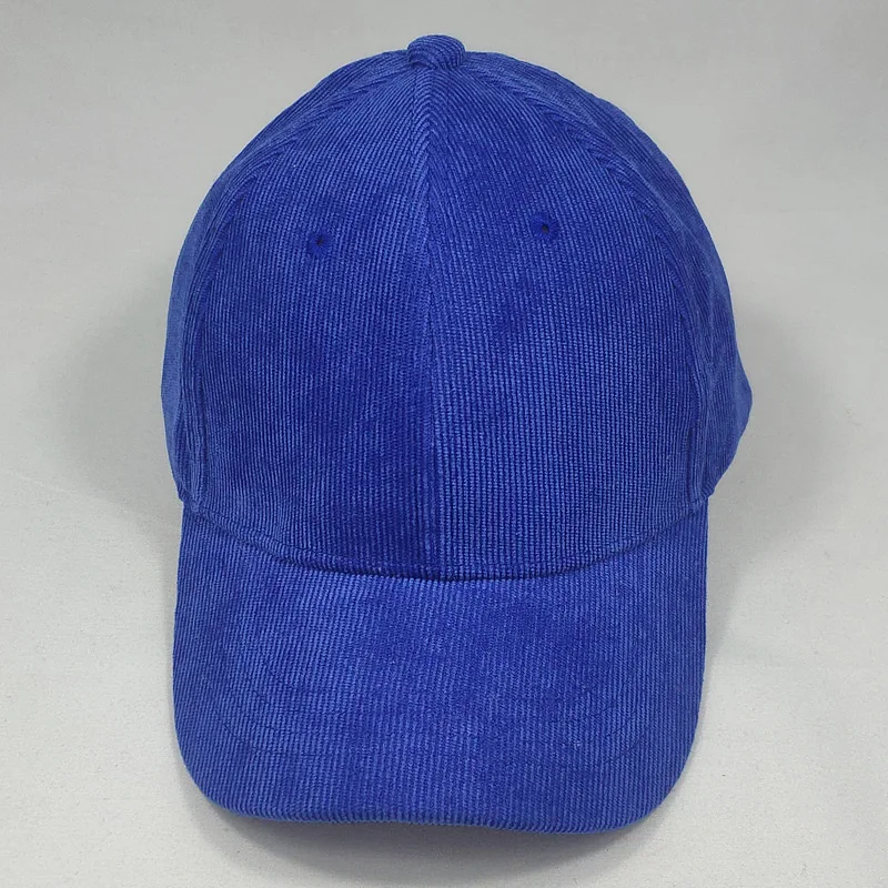 Простая Вельветовая шапка для папы Мужская кепка регулируемая бейсбольная