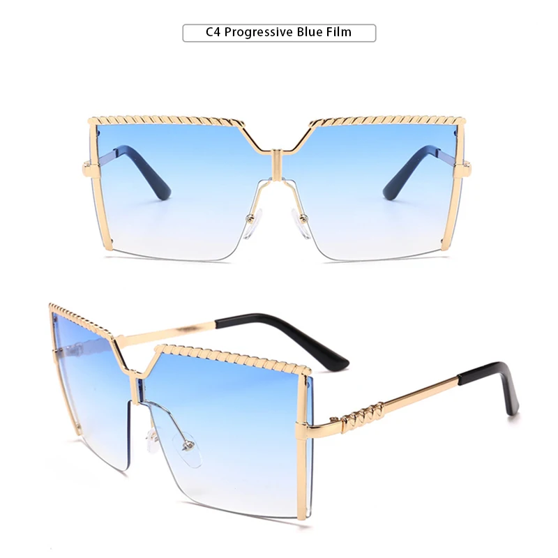

Luxury Fashion Oversized Square Sunglasses Women Outdoor Shades Glasses Driving A66