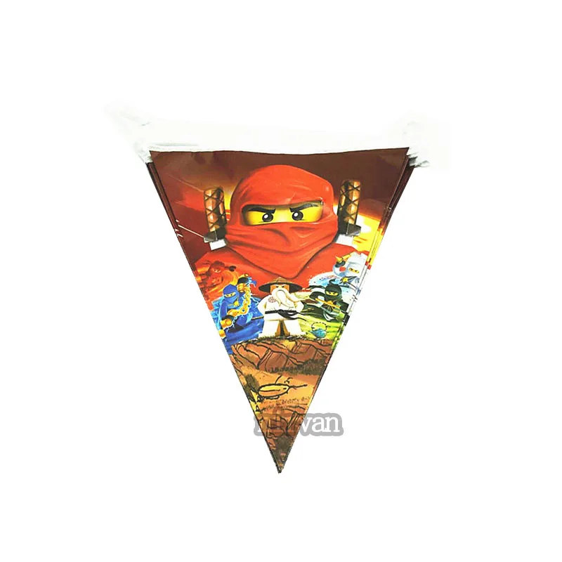 Баннеры мультфильм ninjago тема для детей мальчиков веселый День Рождения украшения