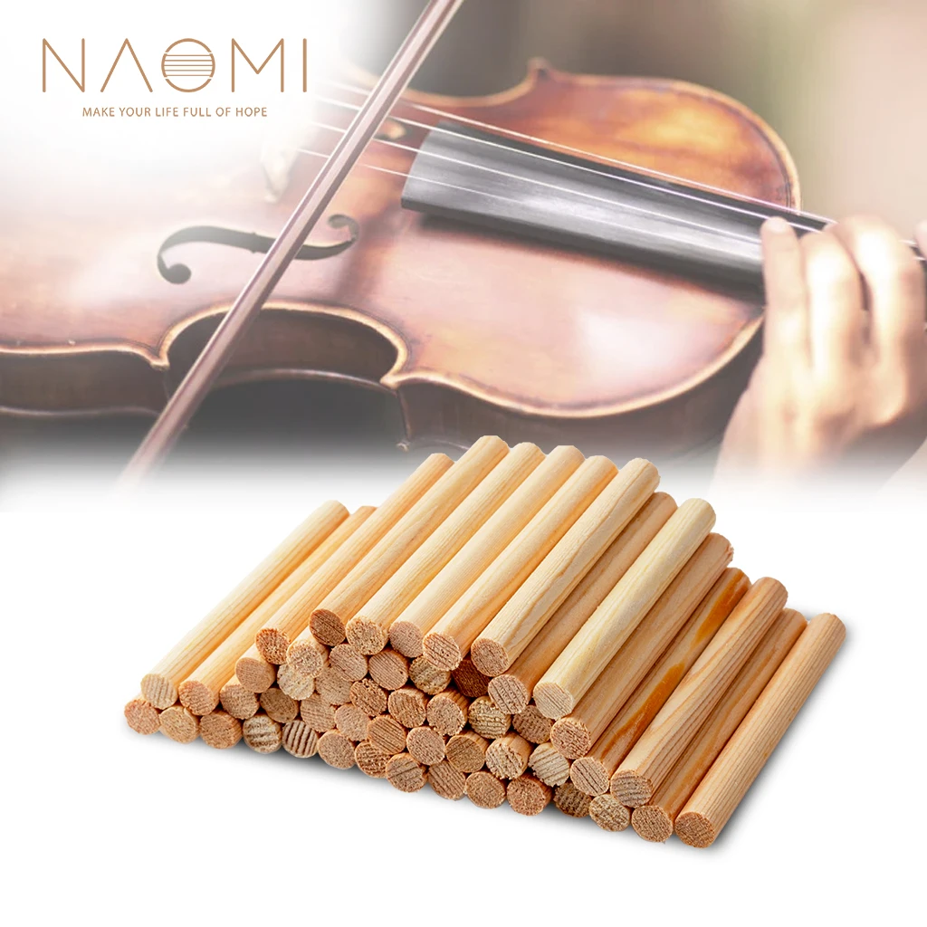 NAOMI 50 шт. акустическая скрипка Sound Post Spruce Soundpost для 4/4 3/4 1/2 1/4 1/8 Запчасти скрипки