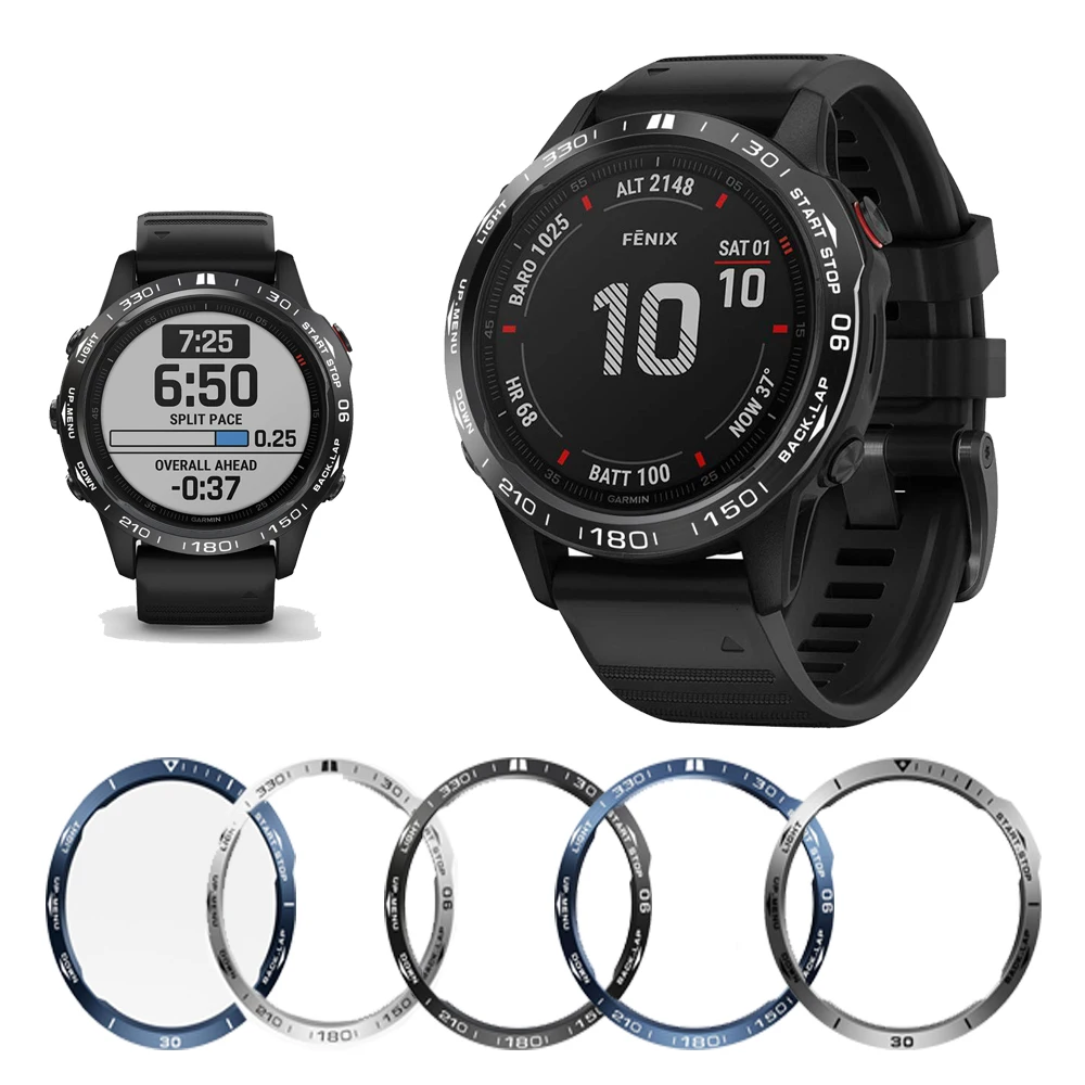 Для Garmin Fenix 6X Pro/6X/6X сапфировое кольцо для часов Стайлинг рамка Pro/6X искусственное