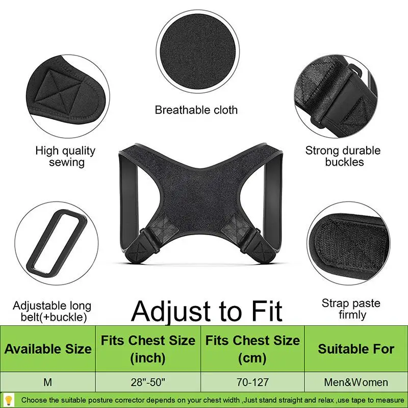 Новый верхний Корректор осанки ключицы позвоночника поддержка спины корректор