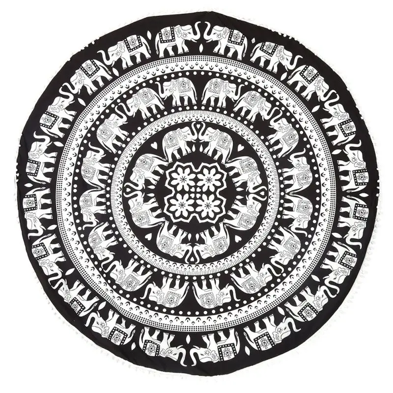 Мандала Круглый Гобелен Пикник пледы ковры одеяло летнее пляжное полотенце