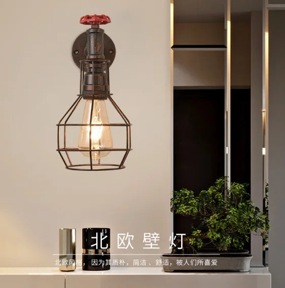 Светильник в американском ретро стиле индастриал для ресторана бара коридора