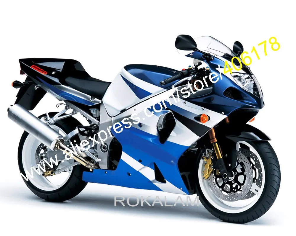 Обтекатель комплект для Suzuki GSXR1000 2000 2001 2002 K1 GSXR 1000 00 01 02 GSX R синие комплекты