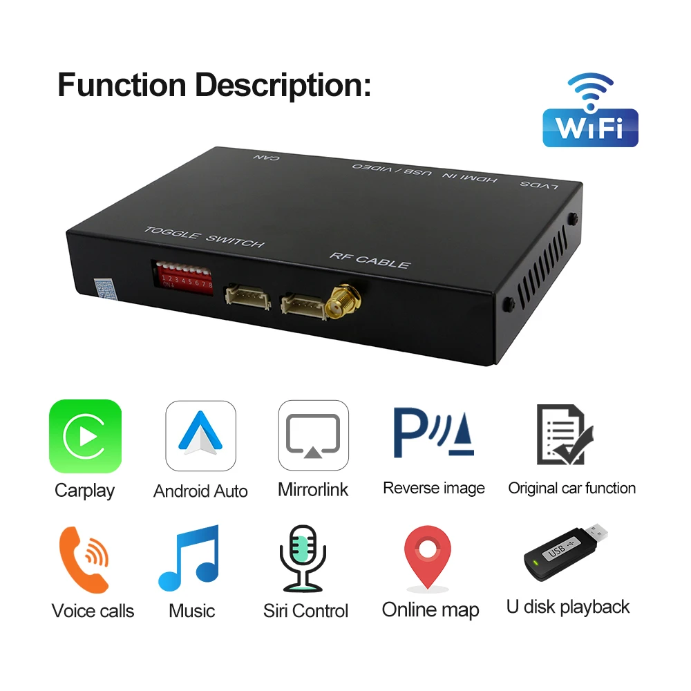 Carlinkit декодер 2 0 CarPlay беспроводной Android авто для всех моделей AUDI A1 A3 A4 A5 A6 A7 A8 Q2 Q3 Q4 Q5