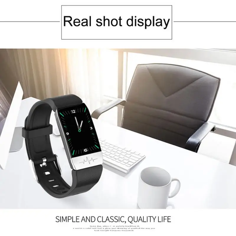 

T1S Smart Watch Intelligent Bracelet Real-time Temperature Measurement Watch Bracelet Heart Rate Blood Pressure Monitoring