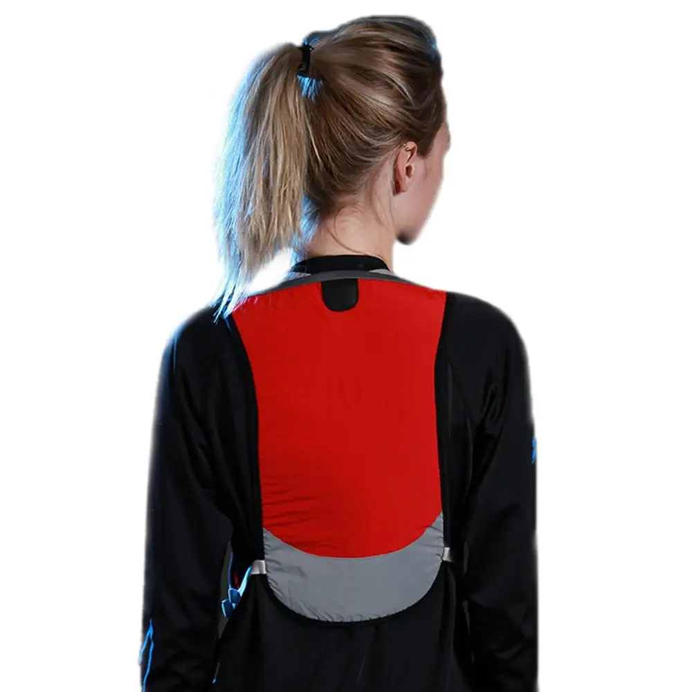 Велосипедный жилет для бега на открытом воздухе регулируемый светоотражающий