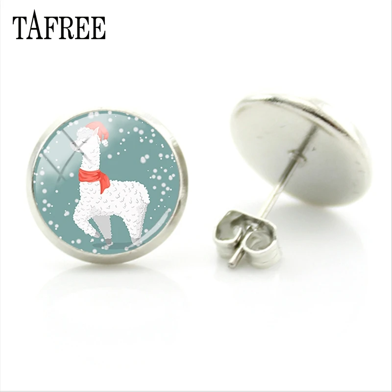 TAFREE trendy no prob llama earrings stainless steel 2020 new womens lovely Alpaca jewellerys environmental protection NT235 | Украшения и