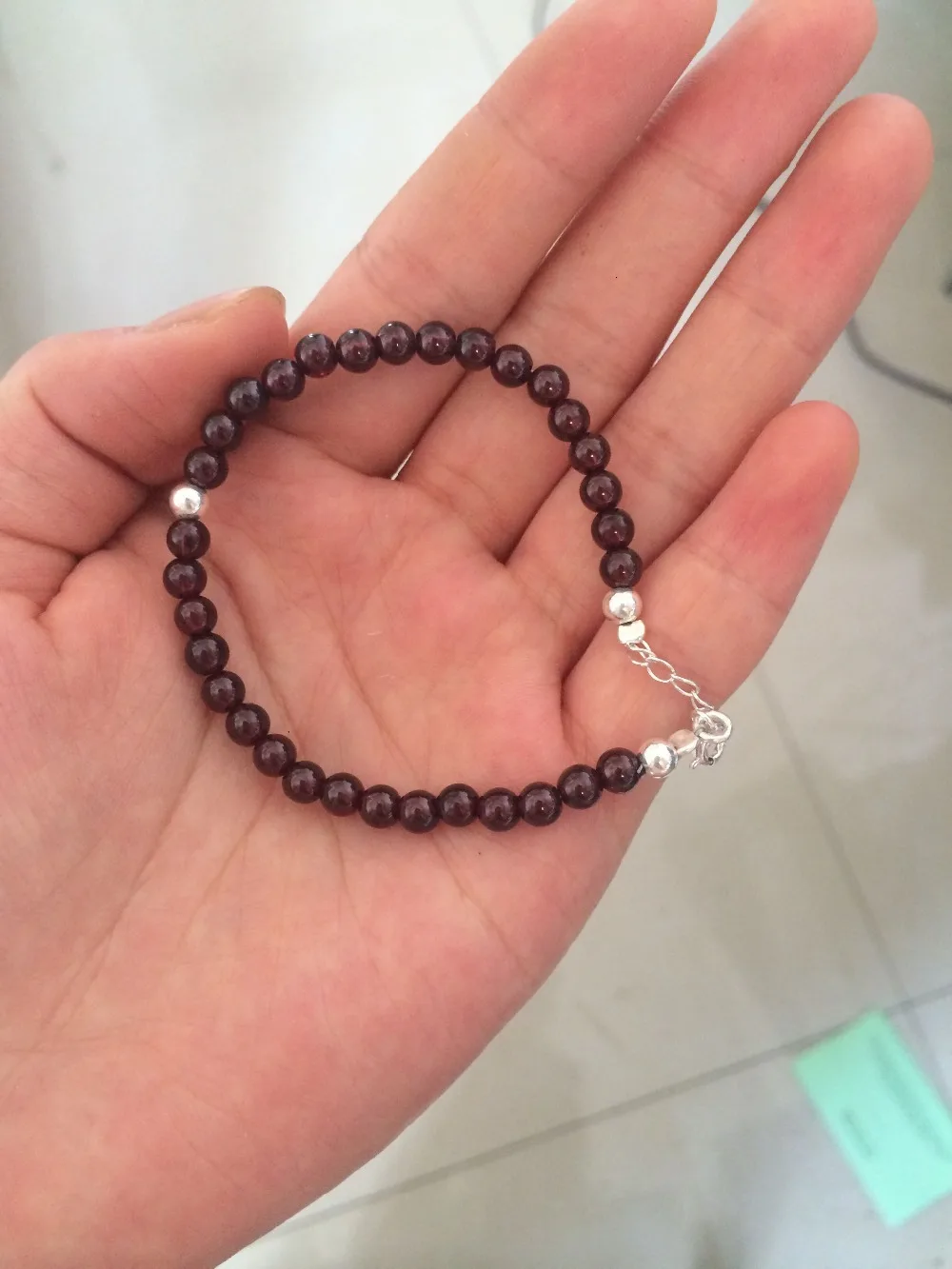 Реальный. 100% Оригинальные серебряные ювелирные изделия Круглый 5 мм натуральный