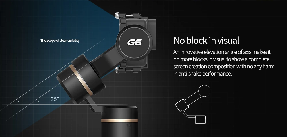 Feiyu G6 Экшн-камера ручной карданный bluetooth обновленная версия для Gopro Hero 6/5 RX0 Xiao Yi PK smooth Q smooth 4 Vimble 2