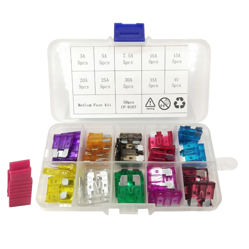 Автомобильные лопасти предохранители в ассортименте Стандартный автомобильный