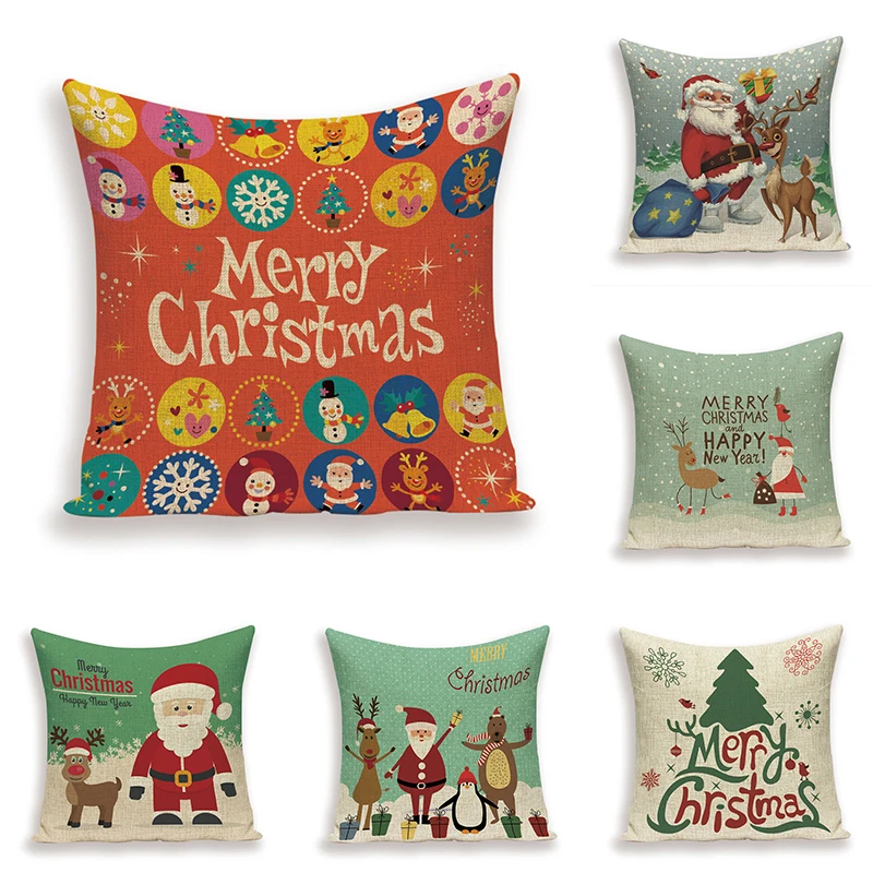 Рождественская наволочка декоративные подушки для дивана чехол индивидуальные