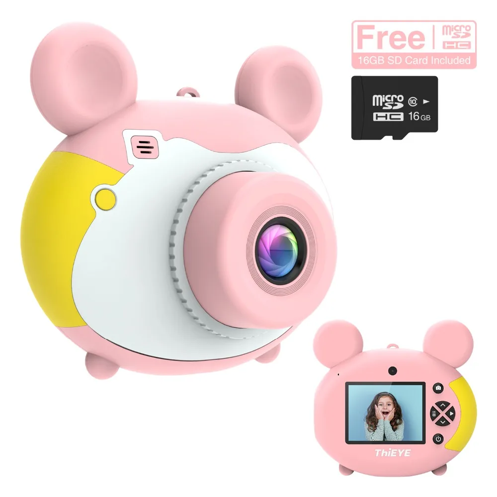 ThiEYE Kiddy 2 детская мини-камера детские развивающие игрушки для детей подарки подарок на день рождения цифровая камера 1080P проекция