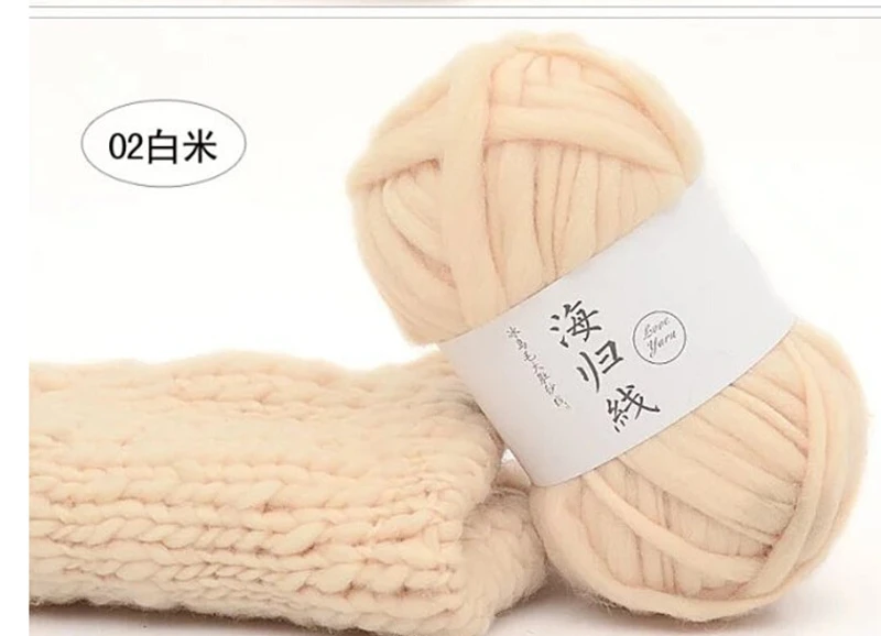 Исландский плюшевый шерстяной свитер Толстая шерстяная пряжа супер громоздкое