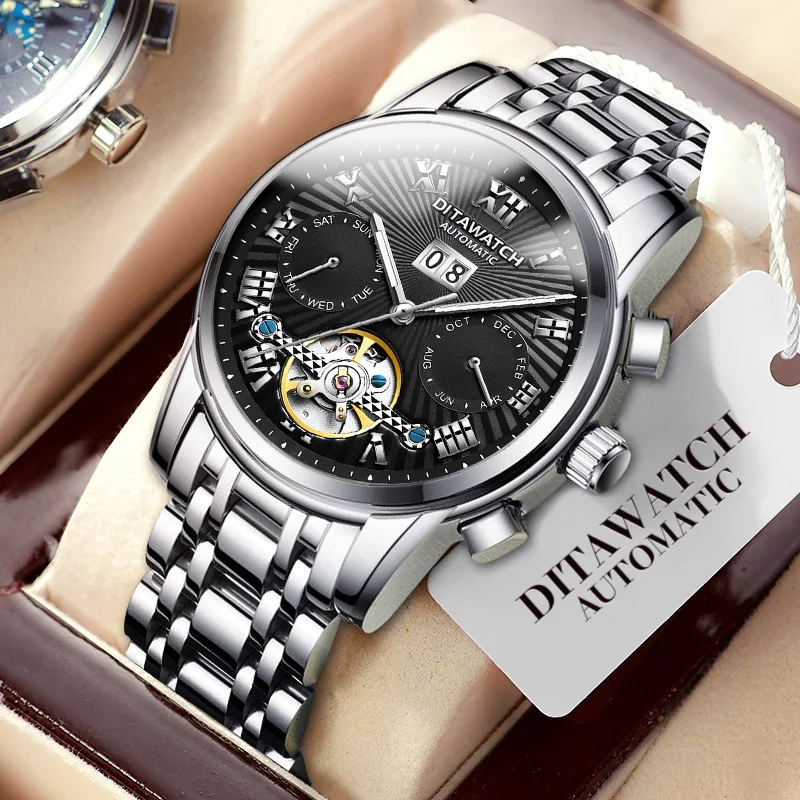 

DITAWATCH Men Watch Luxury Top Brand Waterproof Mechanical Watches For Men Automatic Wristwatches reloj hombr