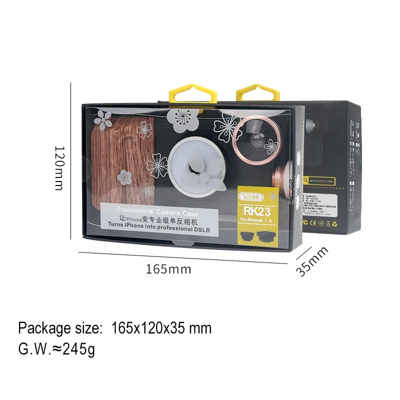 Профессиональный 180 градусов Рыбий глаз широкоугольный объектив Телефон чехол