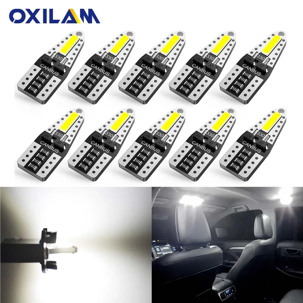 

10x W5W T10 Светодиодная лампа для чтения купольная лампа для двери багажника светильник салона автомобиля для Mazda Lexus Buick Ford Hyundai Audi Mercedes-Benz Mazda