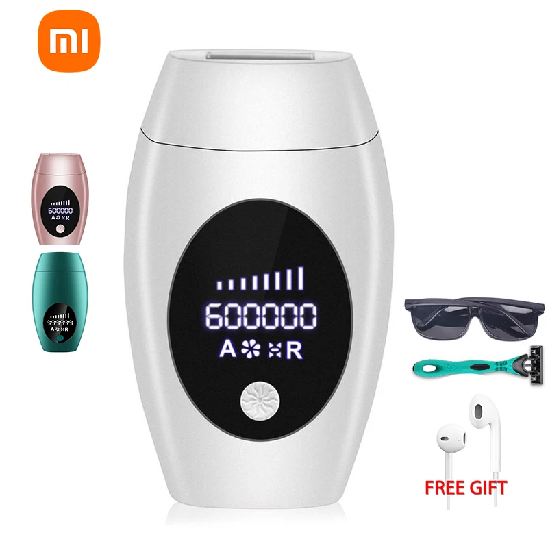 Online Xiaomi Youpin Laser Epilator Hot Verkoop 600000 Flash Permanente Ipl Photoepilator Ontharing Pijnloos Elektrische Epilator Voor Vrouwen