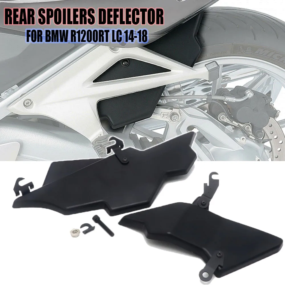 

NEW Motorcycle Matt Black Splash Guards Rear Spoilers Deflector Panel Fairing Covers For BMW R1200RT R 1200 RT LC 2014-2018 2017
