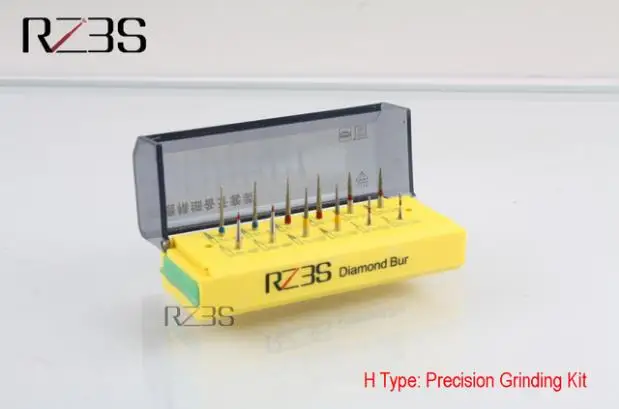 RZ3S 10 тип стоматологический clinicak алмазный Бур Набор Горячая стоматологический Бур FG 1,6 мм стоматологический алмазный Бур - Цвет: H precision grinding