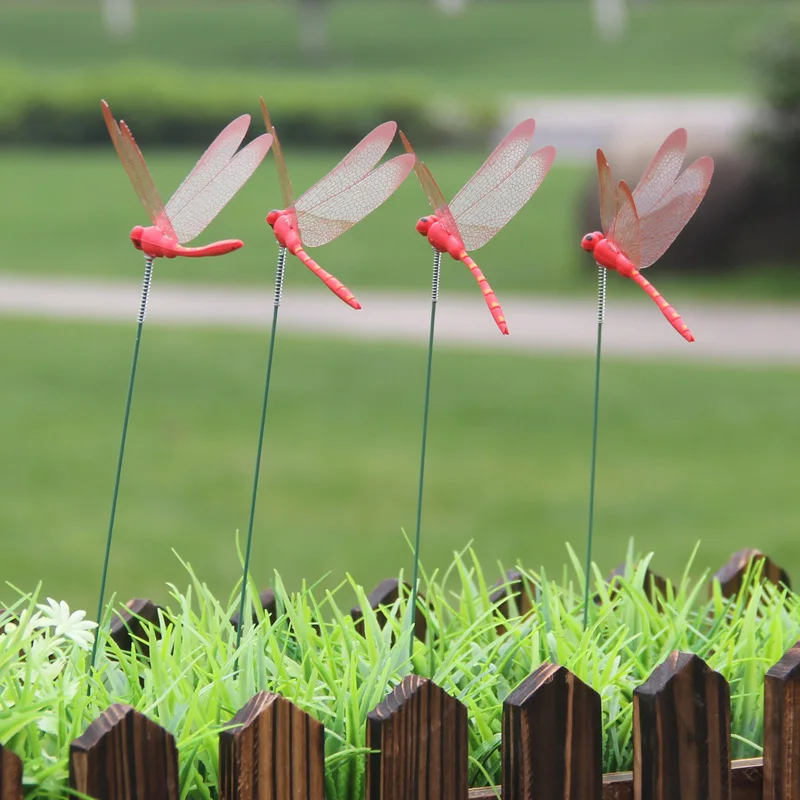 Искусственные бабочки со стрекозой 10 шт. украшение для сада уличная 3d-имитация