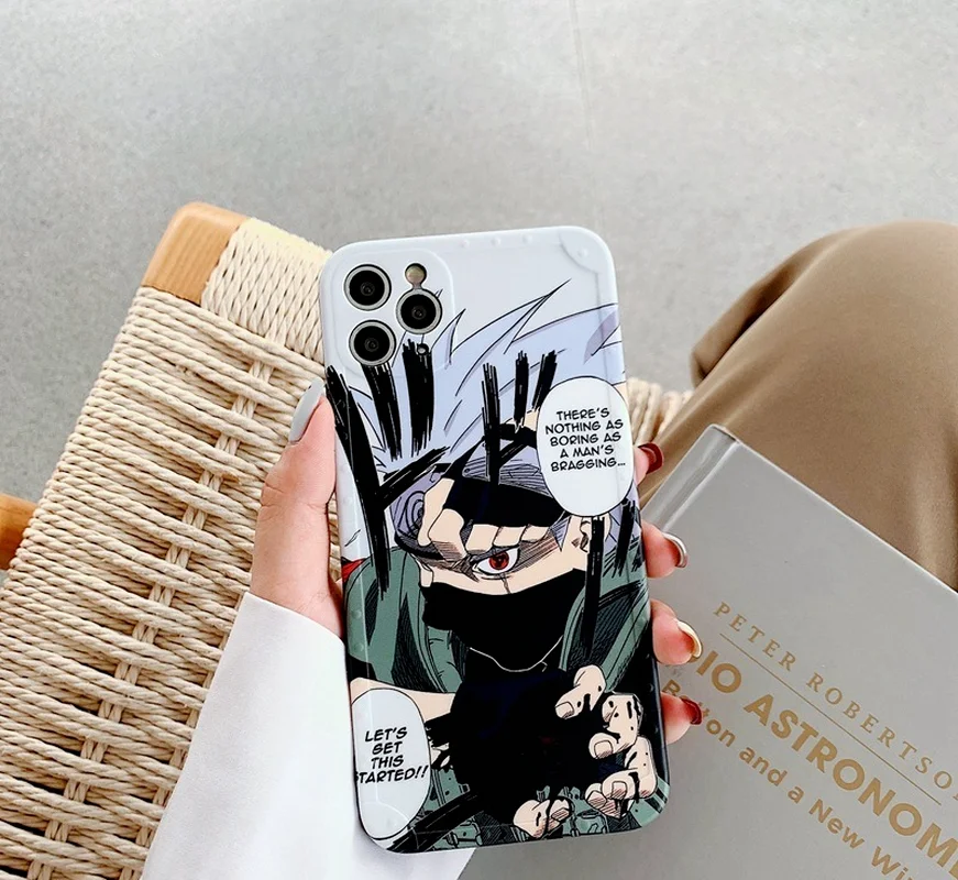 Силиконовый чехол Наруто для IPhone 13 pro max 7 / 8 /Plus X XS XR Max 11 12/Pro/с милым рисунком | Дом и